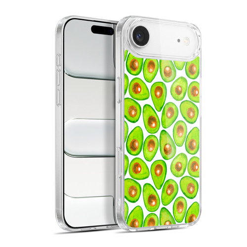 Katerina Kirilova Fruits & Foliage Patterns Avocado Soft Gel Case for Apple iPhone 17 Air