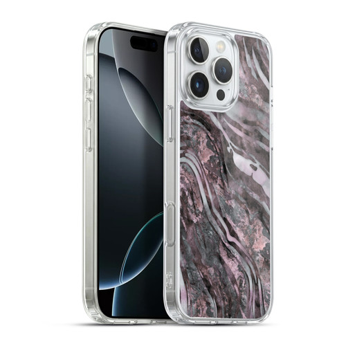 LebensArt Geo Liquid Marble River Stone Soft Gel Case for Apple iPhone 16 Pro Max & MagSafe