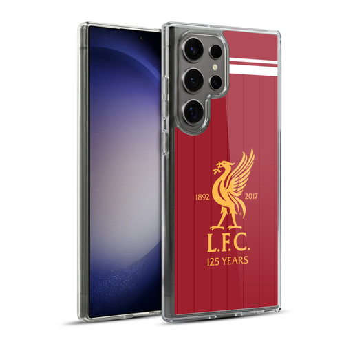 Liverpool Football Club Kit 2017/18 Liver Bird Home Shirt Soft Gel Case for Samsung Galaxy S23 Ultra 5G & MagSafe