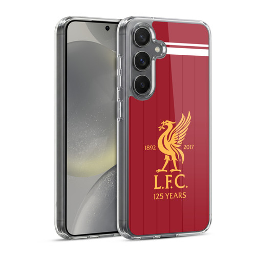 Liverpool Football Club Kit 2017/18 Liver Bird Home Shirt Soft Gel Case for Samsung Galaxy S24 5G & MagSafe