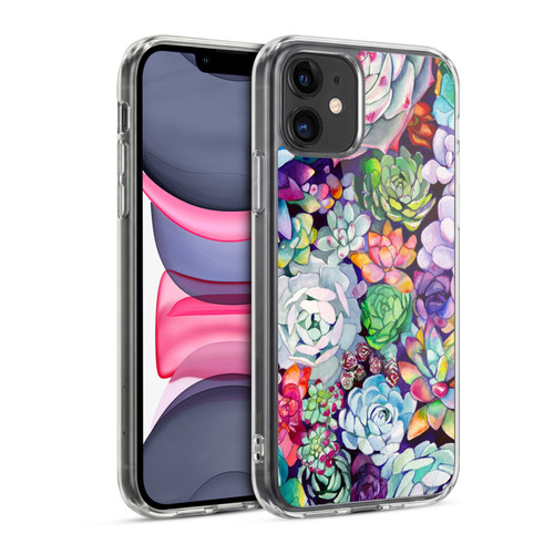 Mai Autumn Floral Garden Succulent Soft Gel Case for Apple iPhone 11