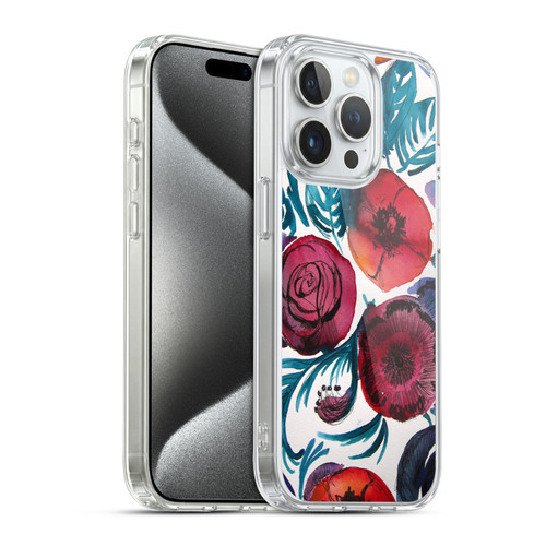 Mai Autumn Floral Garden Violetta Soft Gel Case for Apple iPhone 15 Pro & MagSafe