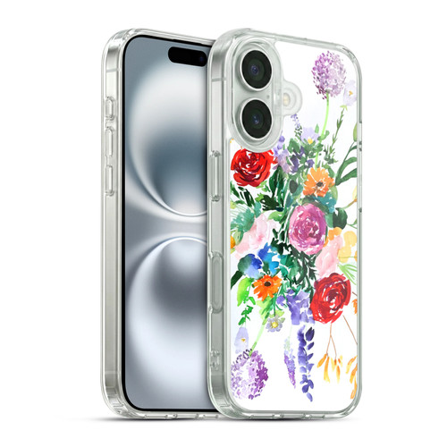 Mai Autumn Floral Garden Mandala Soft Gel Case for Apple iPhone 16 & MagSafe