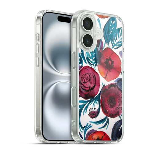 Mai Autumn Floral Garden Violetta Soft Gel Case for Apple iPhone 16 & MagSafe