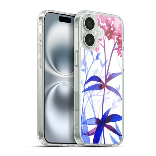 Mai Autumn Floral Garden By The Sea Soft Gel Case for Apple iPhone 16 Plus & MagSafe
