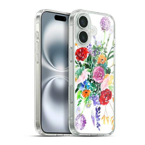 Mai Autumn Floral Garden Mandala Soft Gel Case for Apple iPhone 16 Plus & MagSafe