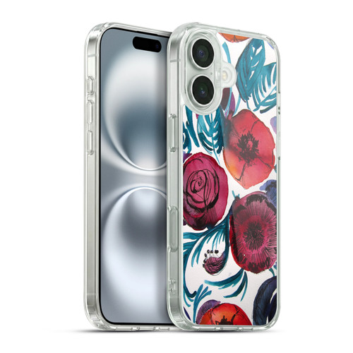 Mai Autumn Floral Garden Violetta Soft Gel Case for Apple iPhone 16 Plus & MagSafe