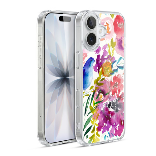 Mai Autumn Floral Garden Bluebird Soft Gel Case for Apple iPhone 17