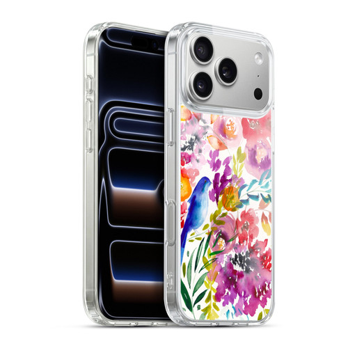 Mai Autumn Floral Garden Bluebird Soft Gel Case for Apple iPhone 17 Pro Max