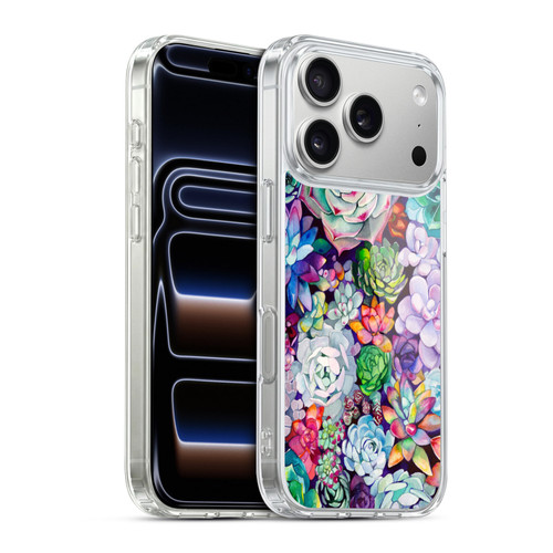 Mai Autumn Floral Garden Succulent Soft Gel Case for Apple iPhone 17 Pro