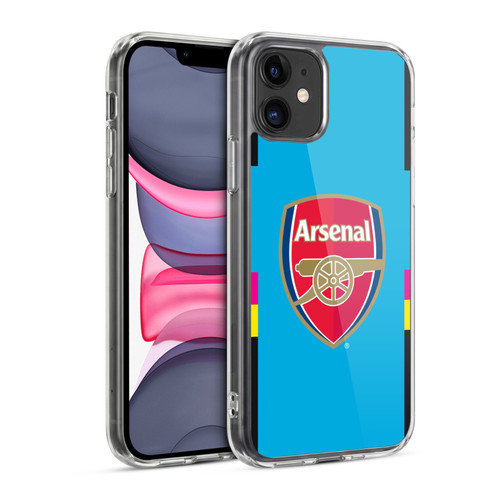 Arsenal FC 2016/17 Crest Kit Away Goalkeeper Soft Gel Case for Apple iPhone 11