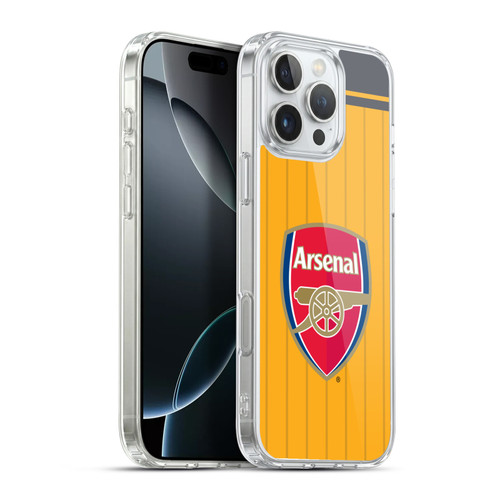 Arsenal FC 2016/17 Crest Kit Away Soft Gel Case for Apple iPhone 16 Pro Max & MagSafe