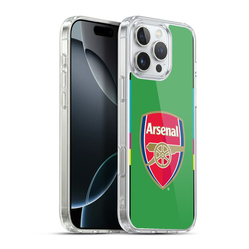 Arsenal FC 2016/17 Crest Kit Third Goalkeeper Soft Gel Case for Apple iPhone 16 Pro Max & MagSafe