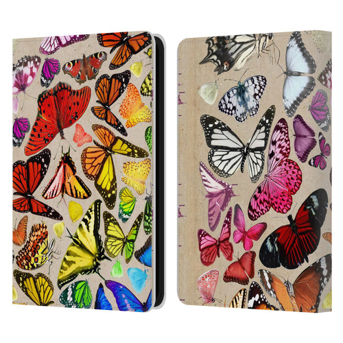 Anthony Christou Art Rainbow Butterflies Leather Book Wallet Case Cover For Amazon Kindle 11th Gen 6in 2022