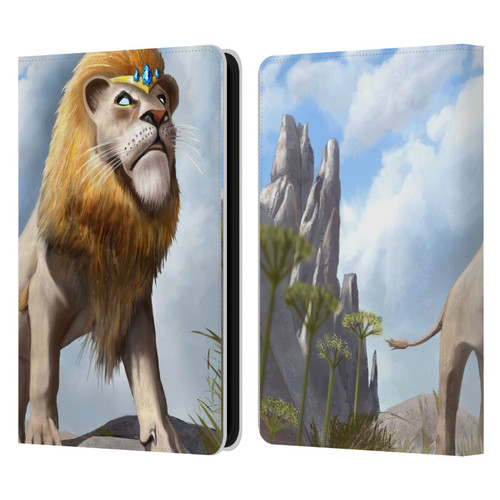 Anthony Christou Fantasy Art King Of Lions Leather Book Wallet Case Cover For Amazon Kindle 11th Gen 6in 2022
