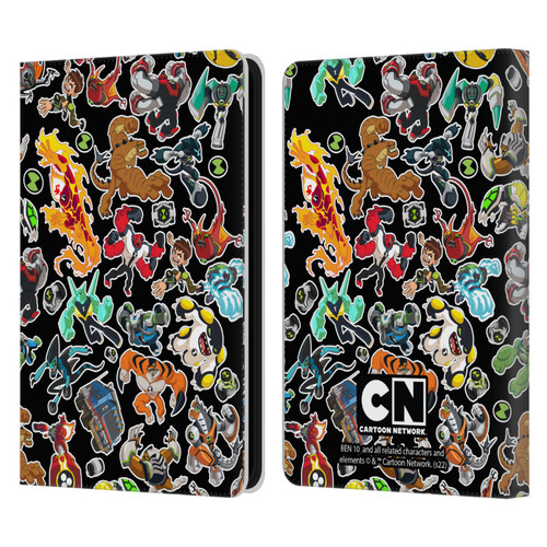 Ben 10: Animated Series Graphics Alien Pattern Leather Book Wallet Case Cover For Amazon Kindle 11th Gen (2024)