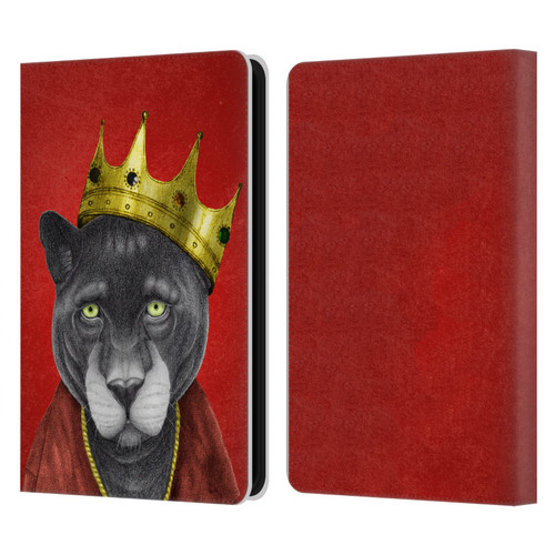 Barruf Animals The King Panther Leather Book Wallet Case Cover For Amazon Kindle 11th Gen (2024)