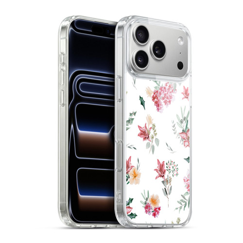 Anis Illustration Floral Pattern Christmas Flowers Soft Gel Case for Apple iPhone 17 Pro Max