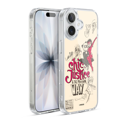 Miraculous Ladybug Sketches Chic Justice Soft Gel Case for Apple iPhone 17