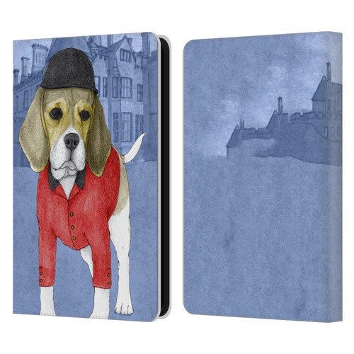 Barruf Dogs Beagle Leather Book Wallet Case Cover For Amazon Kindle 11th Gen (2024)