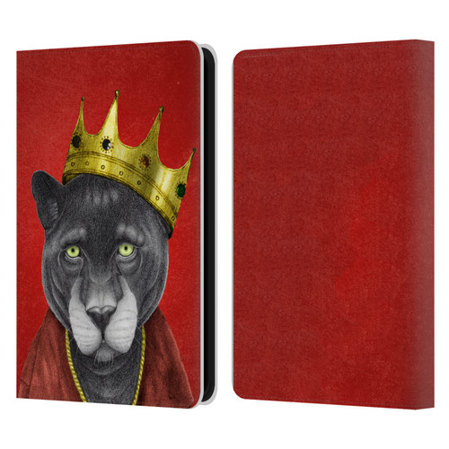 Barruf Animals The King Panther Leather Book Wallet Case Cover For Amazon Kindle 11th Gen 6in 2022