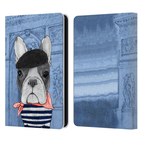 Barruf Dogs French Bulldog Leather Book Wallet Case Cover For Amazon Kindle 11th Gen 6in 2022