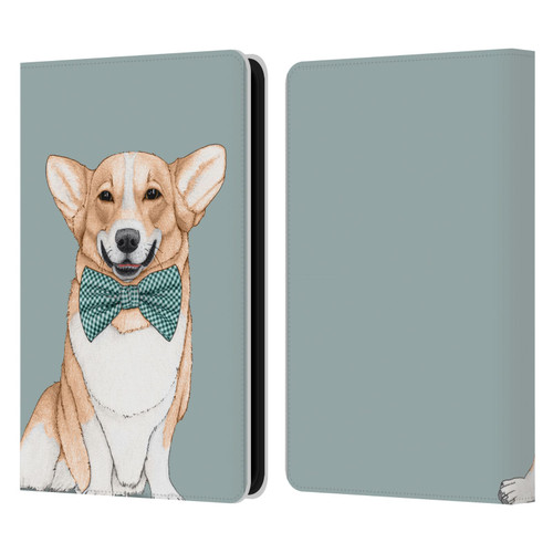 Barruf Dogs Corgi Leather Book Wallet Case Cover For Amazon Kindle 11th Gen 6in 2022
