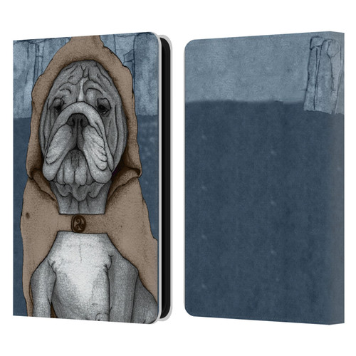 Barruf Dogs English Bulldog Leather Book Wallet Case Cover For Amazon Kindle 11th Gen 6in 2022