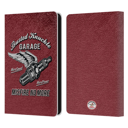 Busted Knuckle Garage Graphics Misfire Leather Book Wallet Case Cover For Amazon Kindle 11th Gen 6in 2022