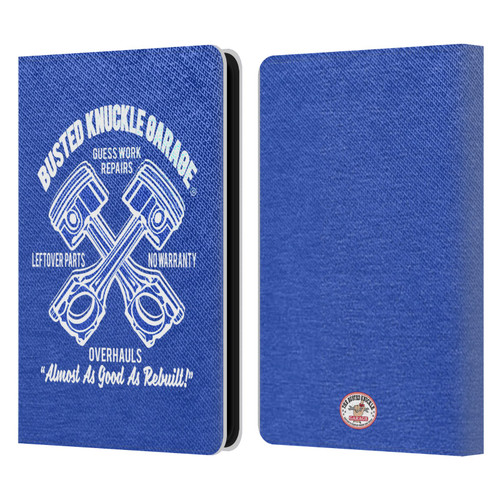 Busted Knuckle Garage Graphics Overhauls Leather Book Wallet Case Cover For Amazon Kindle 11th Gen 6in 2022