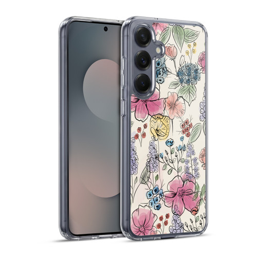 Anis Illustration Floral Pattern Wild Garden Soft Gel Case for Samsung Galaxy S25+ & MagSafe