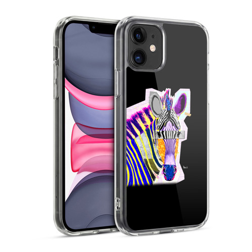 Michel Keck Animal Collage Zebra Soft Gel Case for Apple iPhone 11
