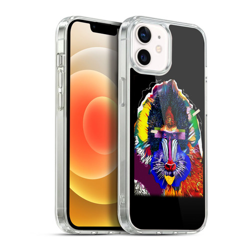 Michel Keck Animal Collage Baboon Soft Gel Case for Apple iPhone 12 / iPhone 12 Pro & MagSafe