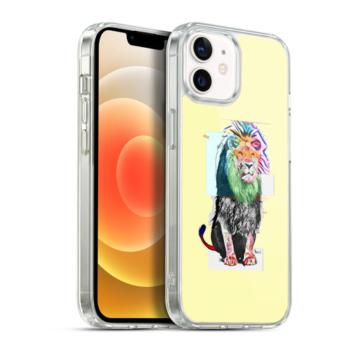 Michel Keck Animal Collage Lion Soft Gel Case for Apple iPhone 12 / iPhone 12 Pro & MagSafe
