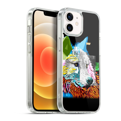 Michel Keck Animal Collage Wolf Soft Gel Case for Apple iPhone 12 / iPhone 12 Pro & MagSafe
