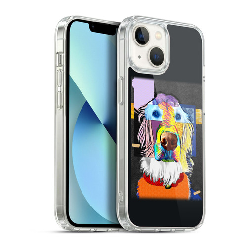 Michel Keck Animal Collage Golden Retriever Soft Gel Case for Apple iPhone 13