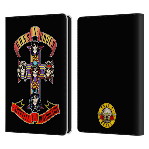 Guns N' Roses Key Art Appetite For Destruction Leather Book Wallet Case Cover For Amazon Kindle 11th Gen (2024)