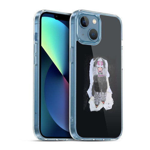 Michel Keck Animal Collage Poodle Soft Gel Case for Apple iPhone 13 Mini & MagSafe