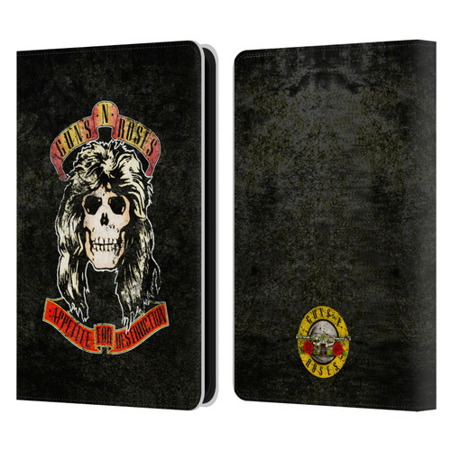 Guns N' Roses Vintage Adler Leather Book Wallet Case Cover For Amazon Kindle 11th Gen 6in 2022