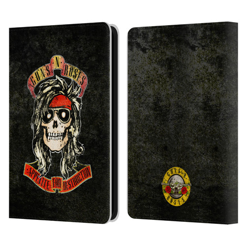 Guns N' Roses Vintage McKagan Leather Book Wallet Case Cover For Amazon Kindle 11th Gen 6in 2022