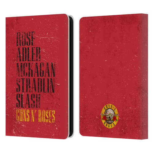 Guns N' Roses Vintage Names Leather Book Wallet Case Cover For Amazon Kindle 11th Gen 6in 2022