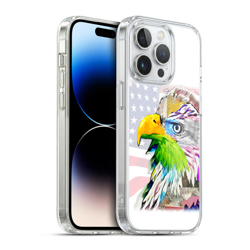 Michel Keck Animal Collage Eagle Soft Gel Case for Apple iPhone 13 Pro & MagSafe
