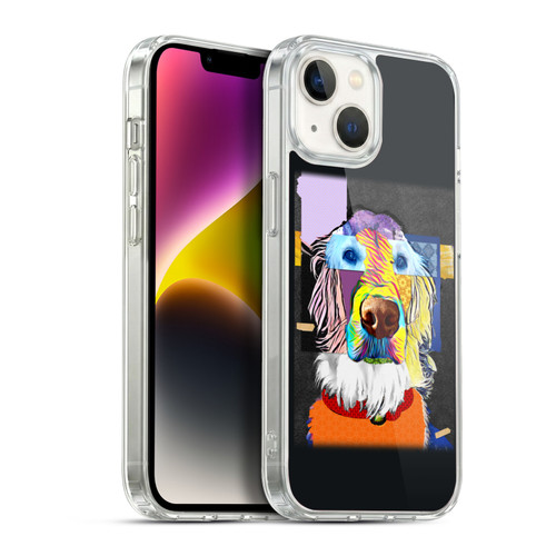 Michel Keck Animal Collage Golden Retriever Soft Gel Case for Apple iPhone 14