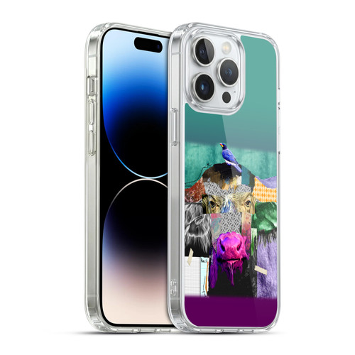 Michel Keck Animal Collage Buffalo Soft Gel Case for Apple iPhone 14 Pro Max & MagSafe