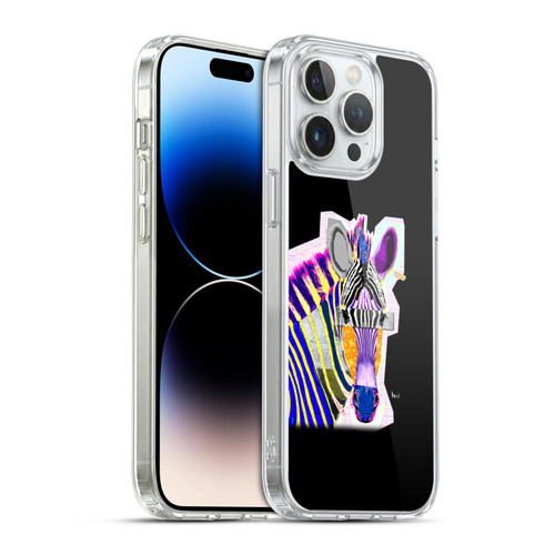 Michel Keck Animal Collage Zebra Soft Gel Case for Apple iPhone 14 Pro Max & MagSafe