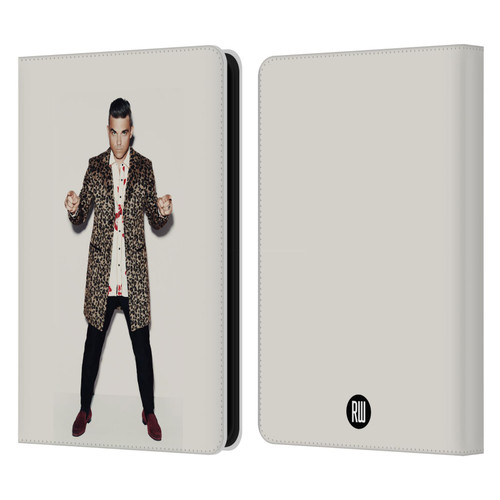 Robbie Williams Calendar Animal Print Coat Leather Book Wallet Case Cover For Amazon Kindle 11th Gen (2024)