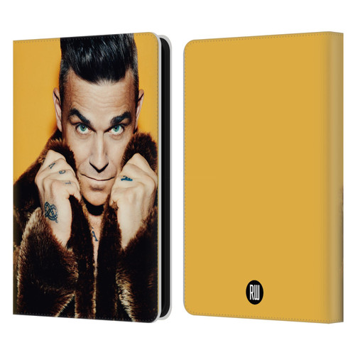 Robbie Williams Calendar Fur Coat Leather Book Wallet Case Cover For Amazon Kindle 11th Gen (2024)