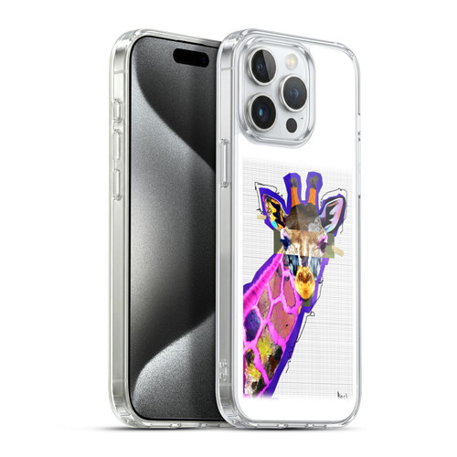 Michel Keck Animal Collage Giraffe Soft Gel Case for Apple iPhone 15 Pro Max & MagSafe
