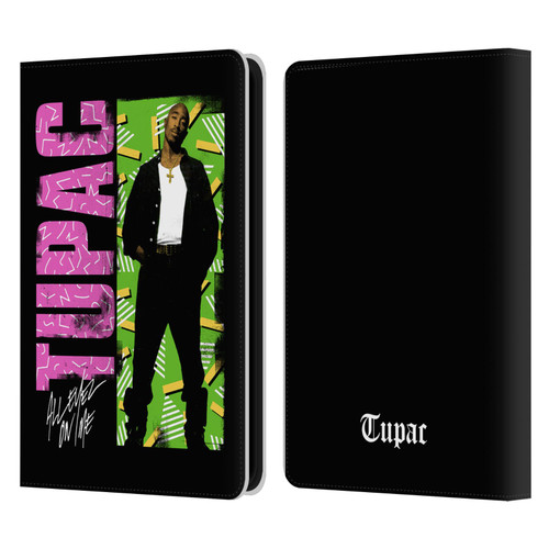 Tupac Shakur Key Art Distressed Look Leather Book Wallet Case Cover For Amazon Kindle 11th Gen 6in 2022