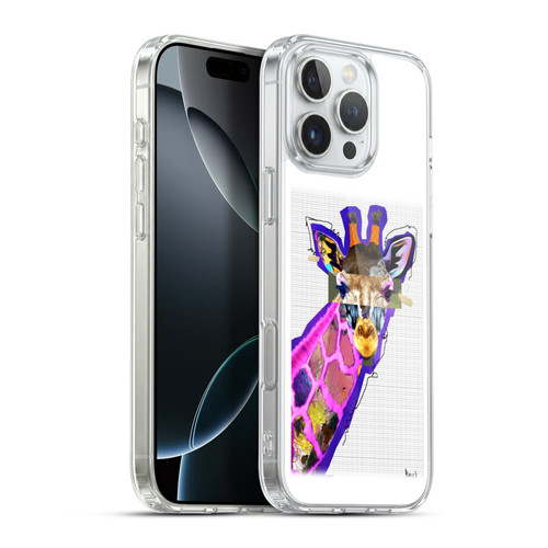 Michel Keck Animal Collage Giraffe Soft Gel Case for Apple iPhone 16 Pro Max & MagSafe